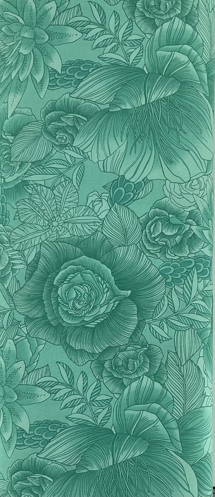 Green Large Floral from Japan