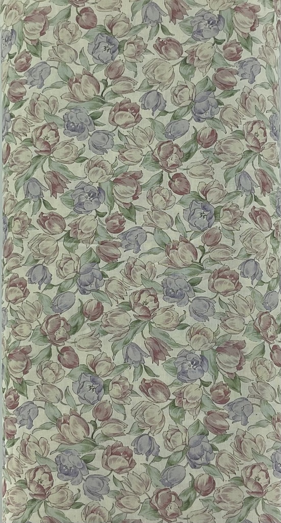Soft Red and Lavender Small Floral from Japan