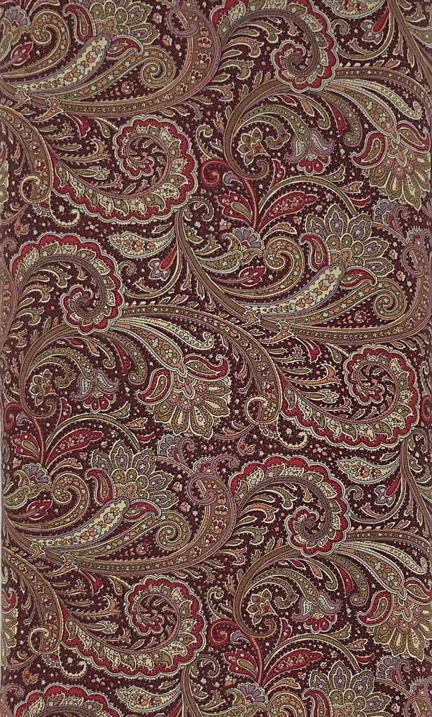 Burgundy and Taupe Paisley from Japan