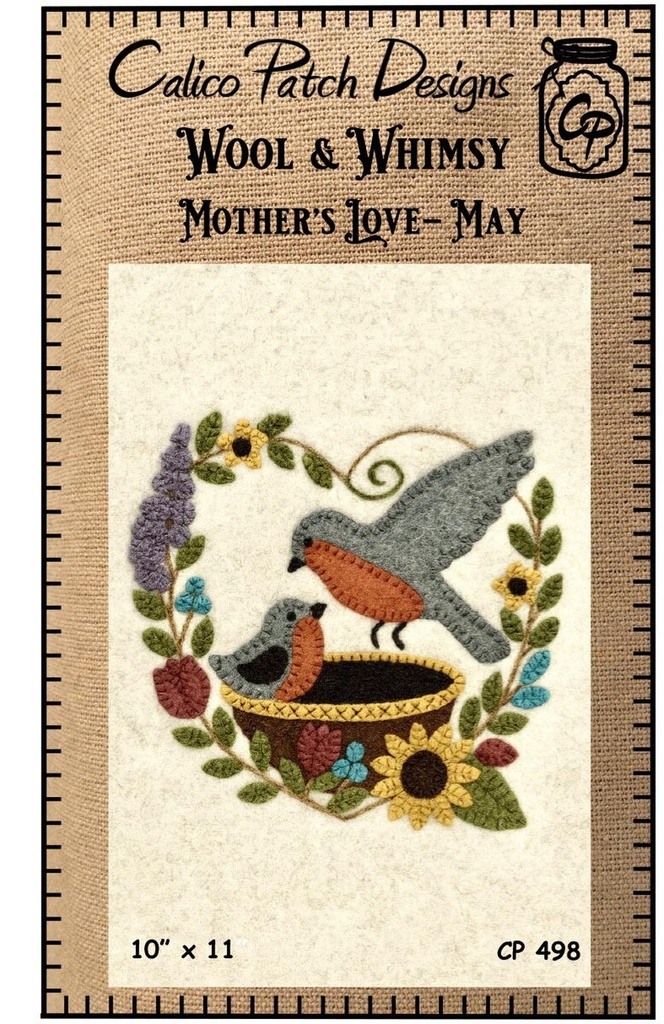 Wool & Whimsy Mother’s Love May Wall Hang Pattern