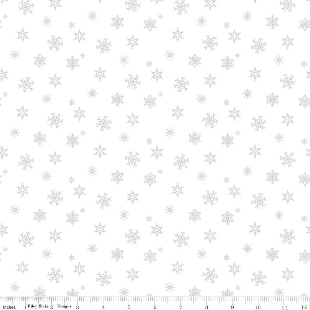 Christmas Wishes Snowflakes White-on-White
