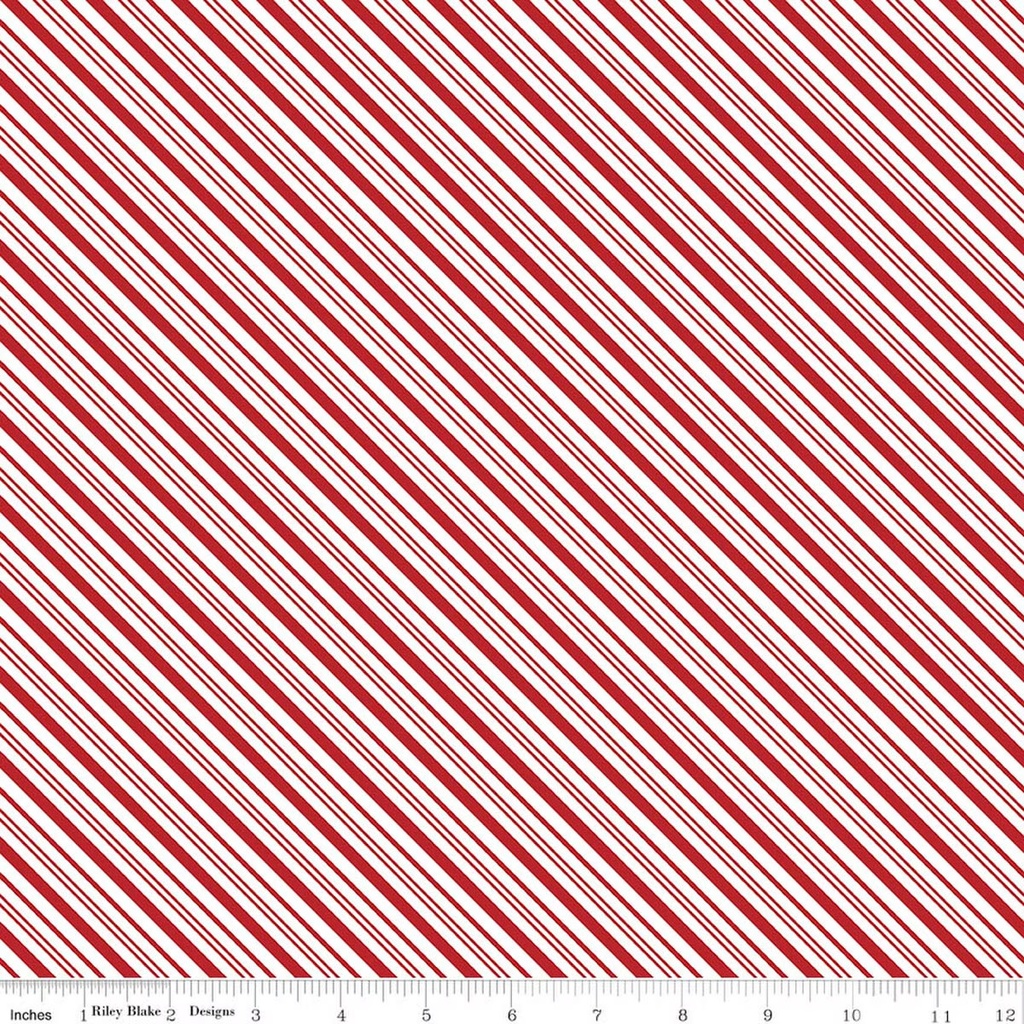 A Perfect Winter Stripes Red
