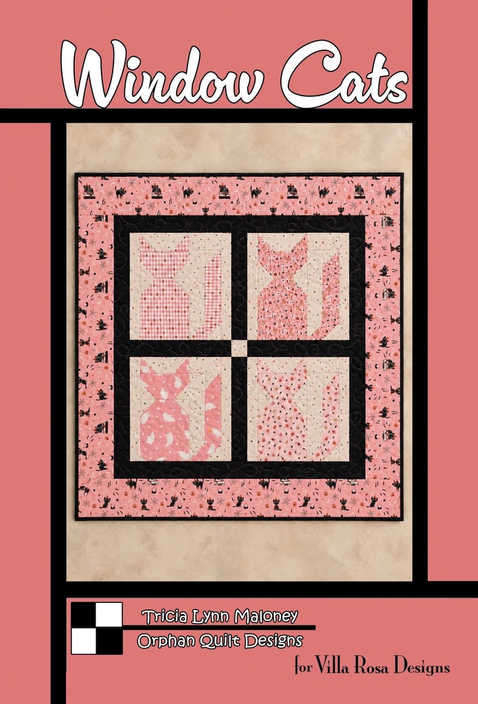 Window Cats - Villa Rosa - Pattern