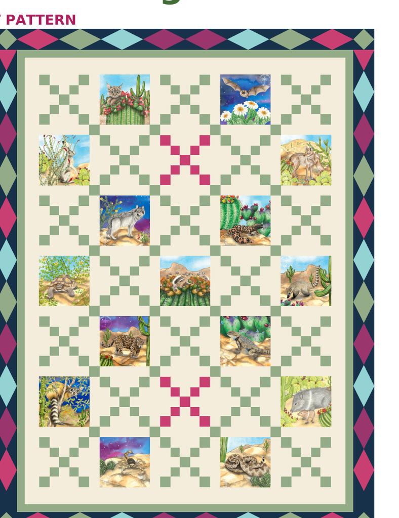 Desert Neighbors Quilt Finishing Kit (72"x96")