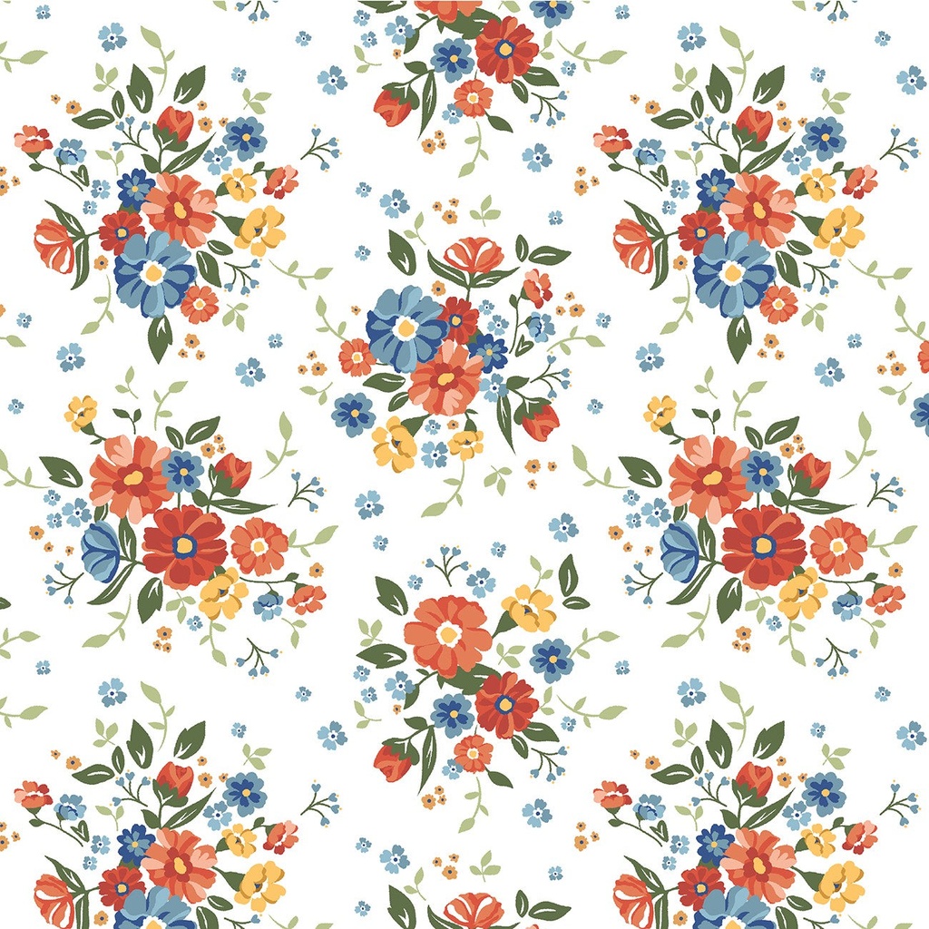 Forget Me Not Gathered Bunches White