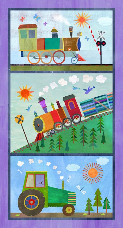 Little Locomotives Chugga Chugga Track Panel 24"