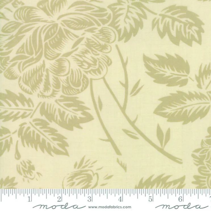 French General Floral Reproduction Natural