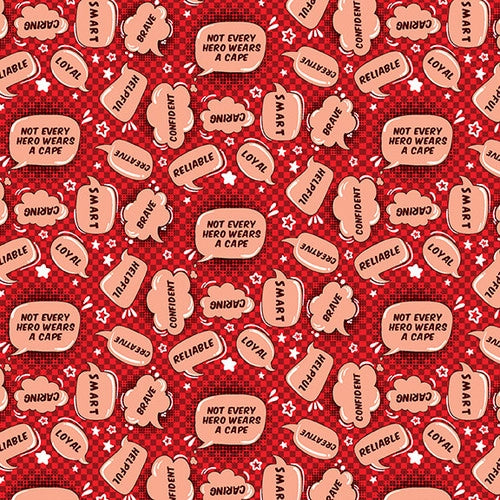 SALE - Gnome Town Hero Speech Bubble Red