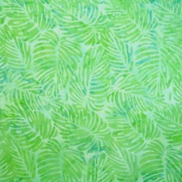 Green Philodendron Leaves Batik
