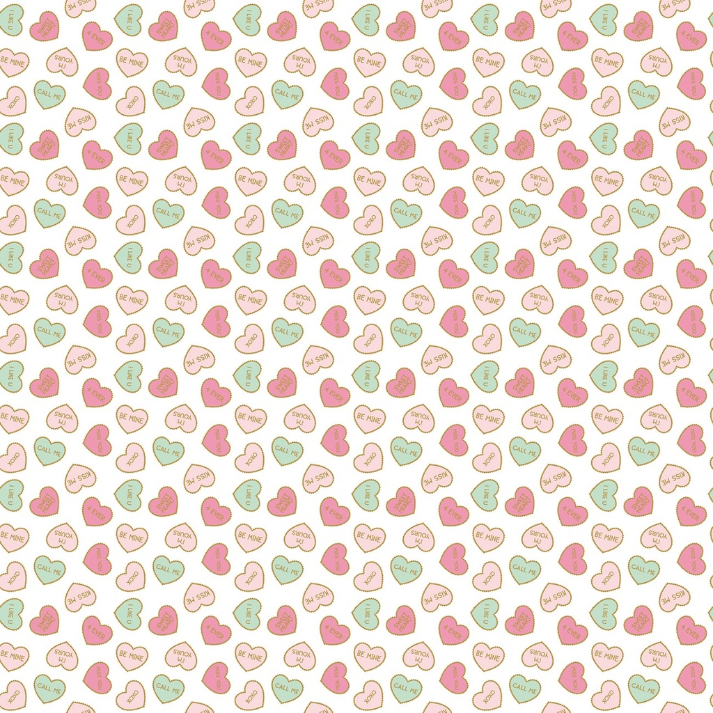 "Mint" For You Conversation Hearts White