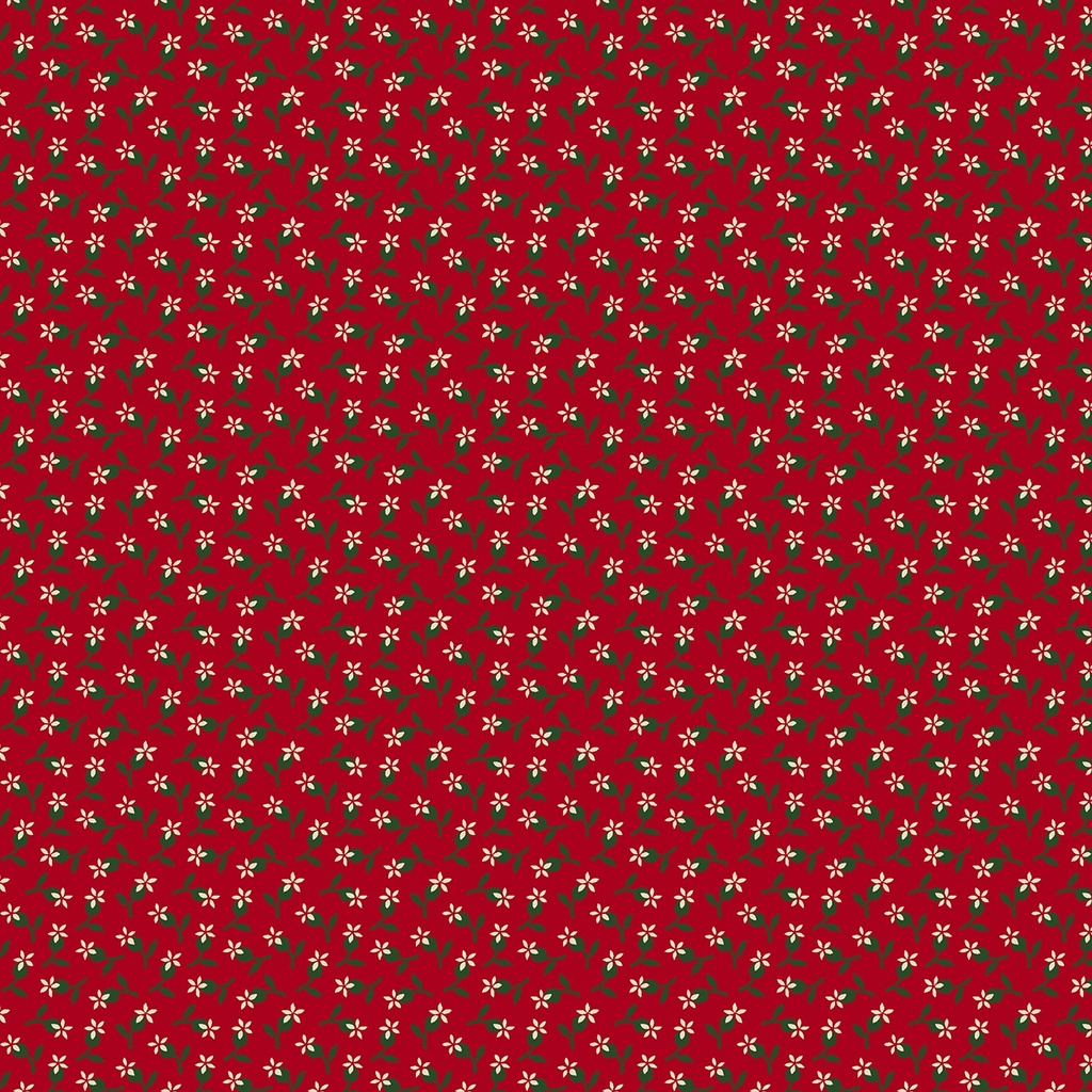 Heritage Red And Green Red Mini Flower