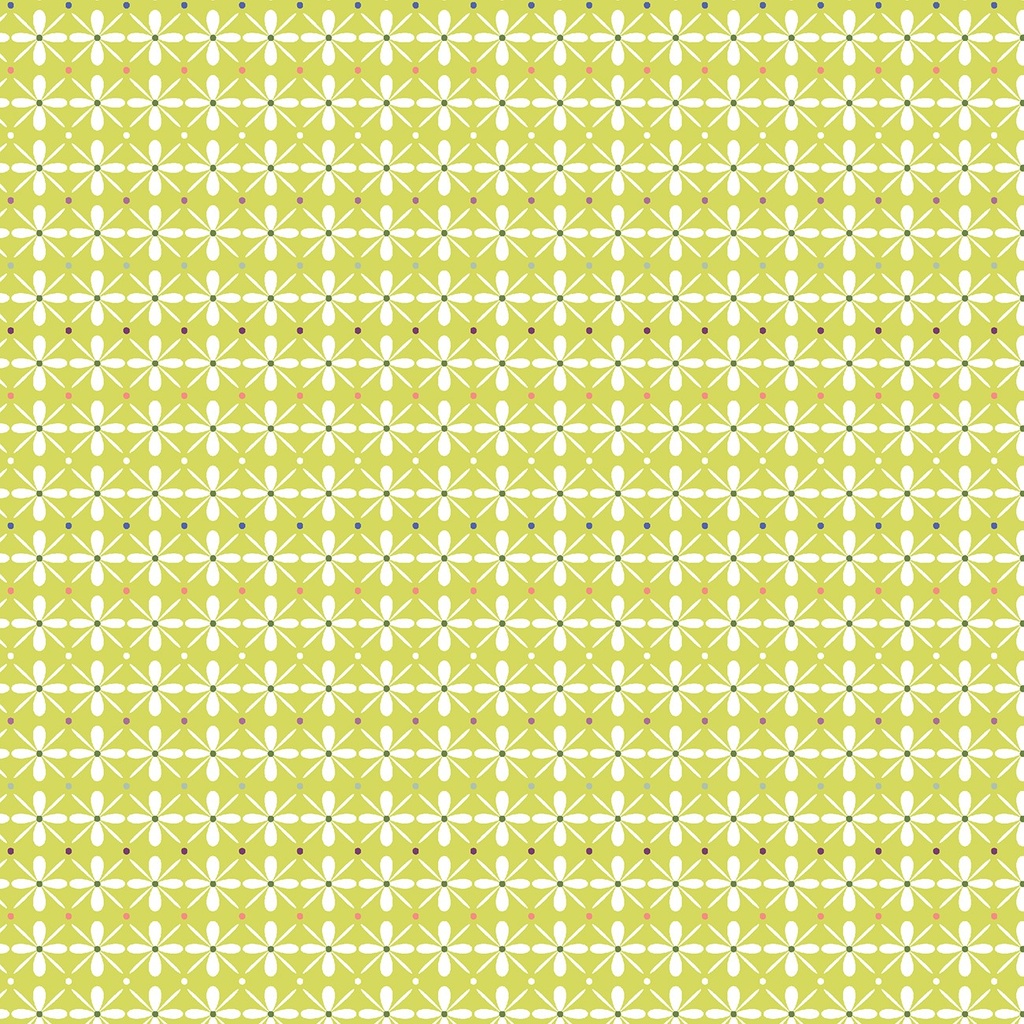 Lime Pretty Stitches - Marcus Fabrics