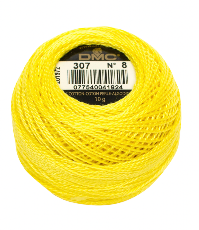 Pearl Cotton Balls Size 8 Light Lemon