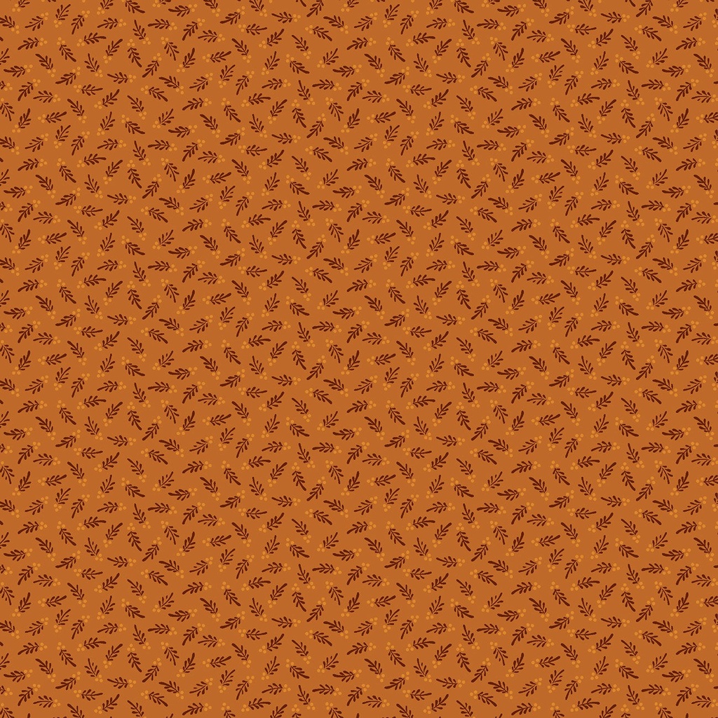 Prairie Dry Goods Orange Floating Leaves