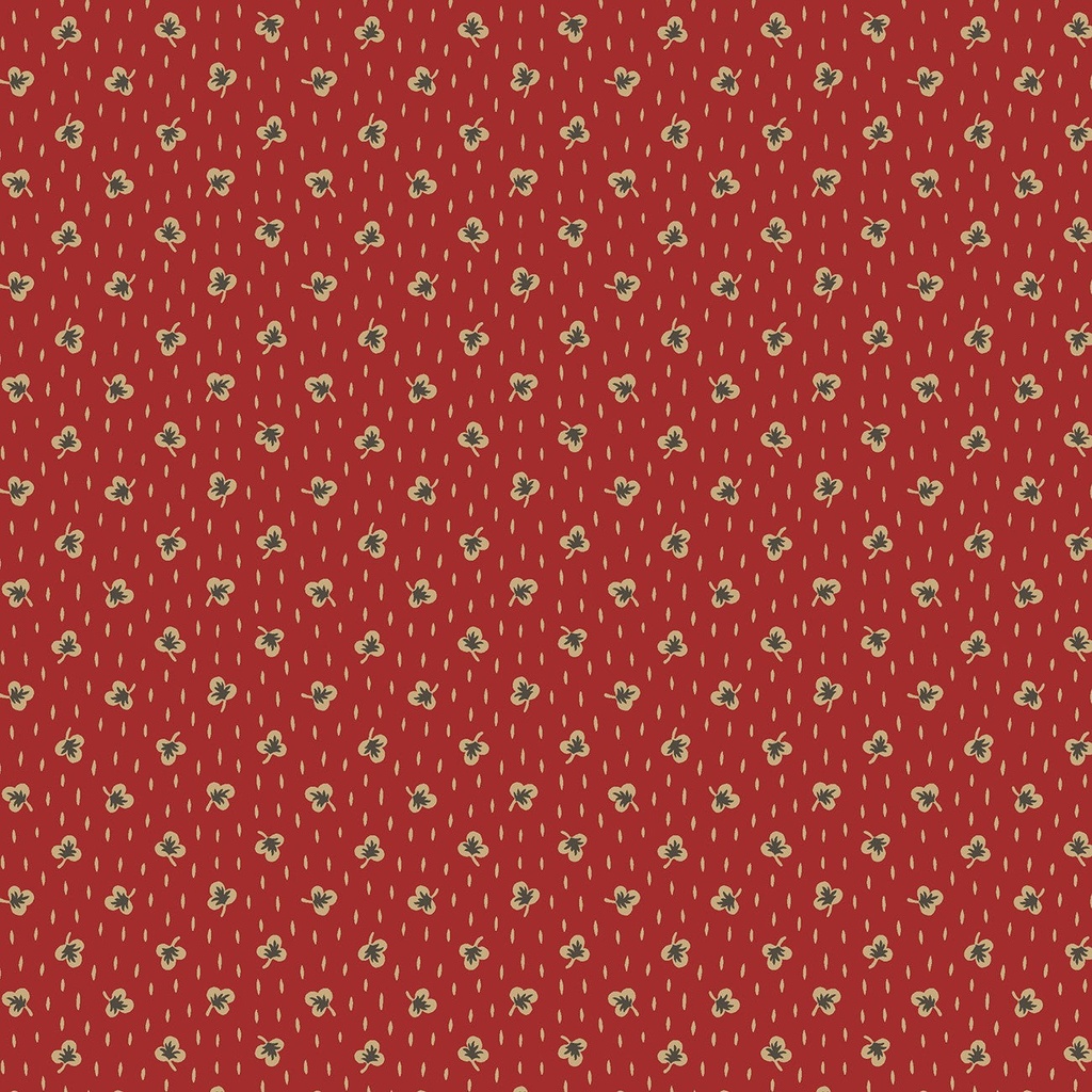 Red Polly's Posies Reproduction