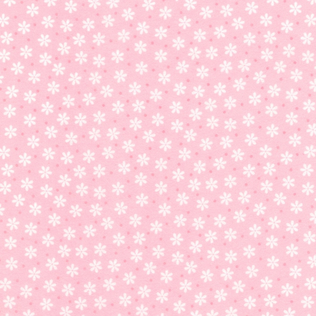 Rose Flowers & Dot Flannel