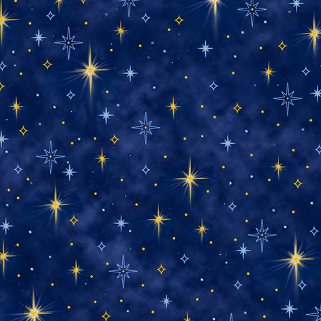 SALE-Born in Bethlehem Stars Navy