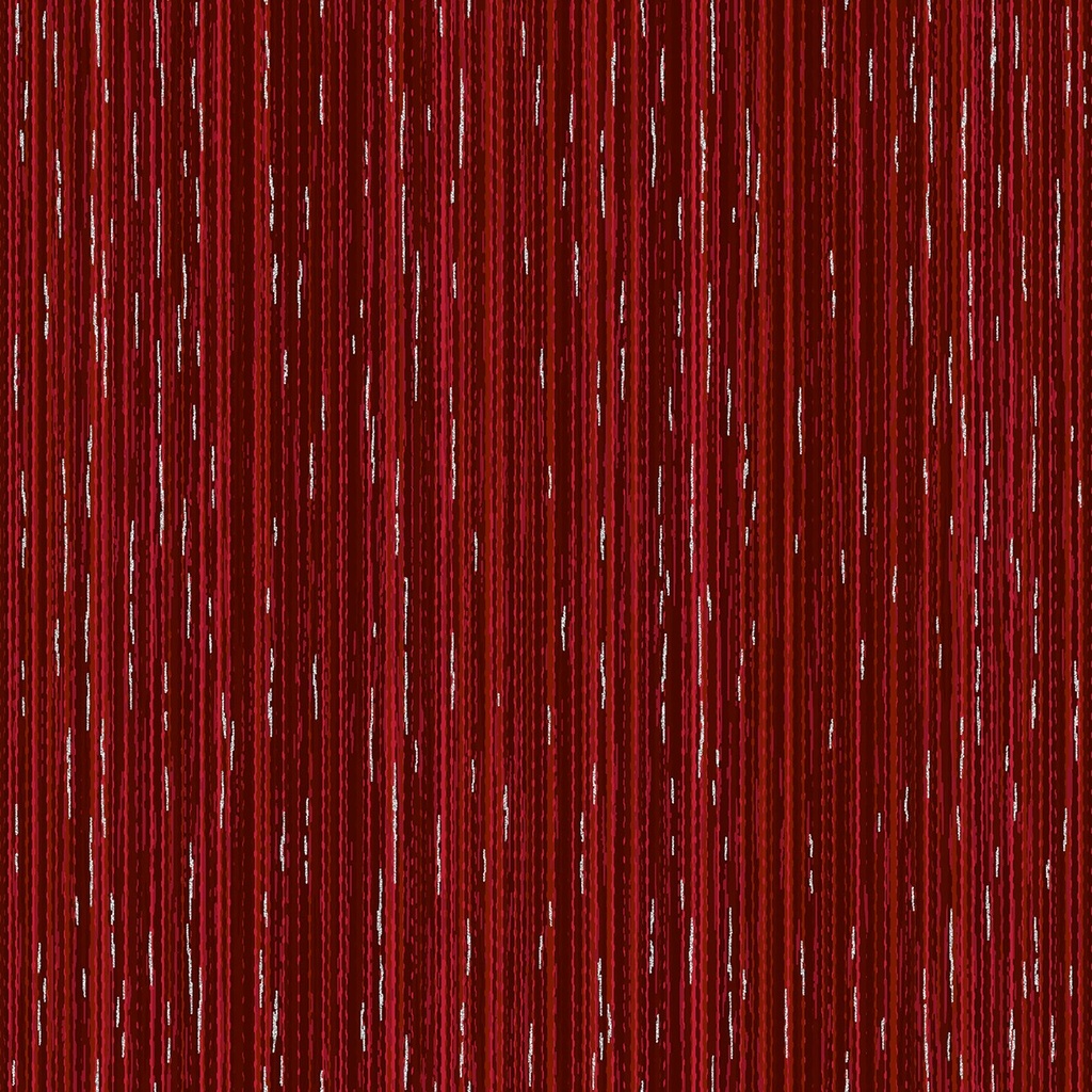 SALE-Holiday Wishes Stripe Crimson/Silver