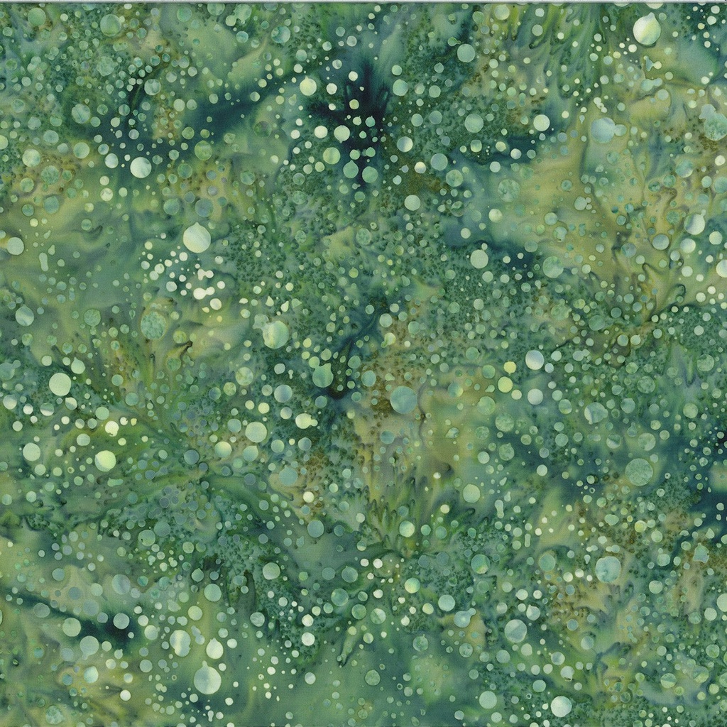 Bali Batik Scattered Dots Spinach