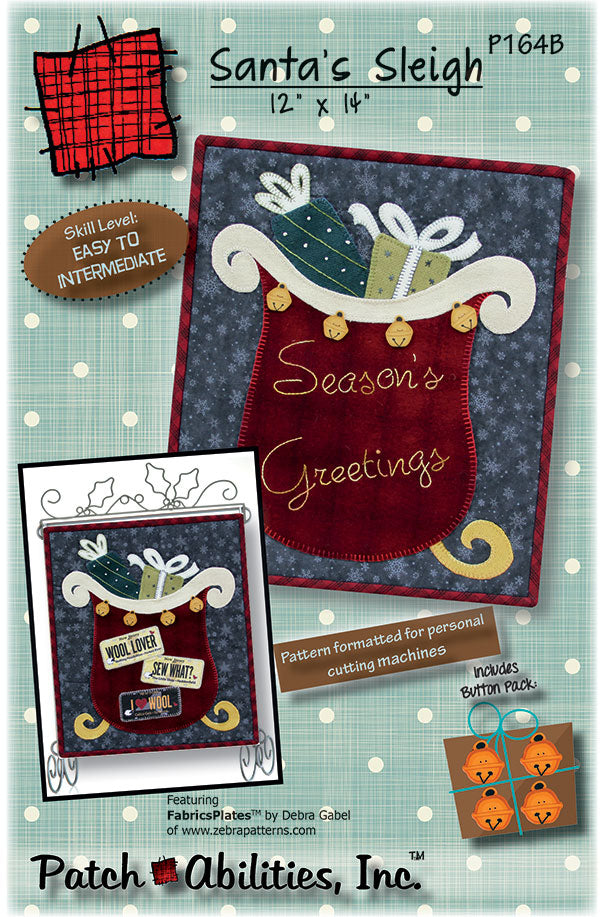 SALE - Santas Sleigh Pattern