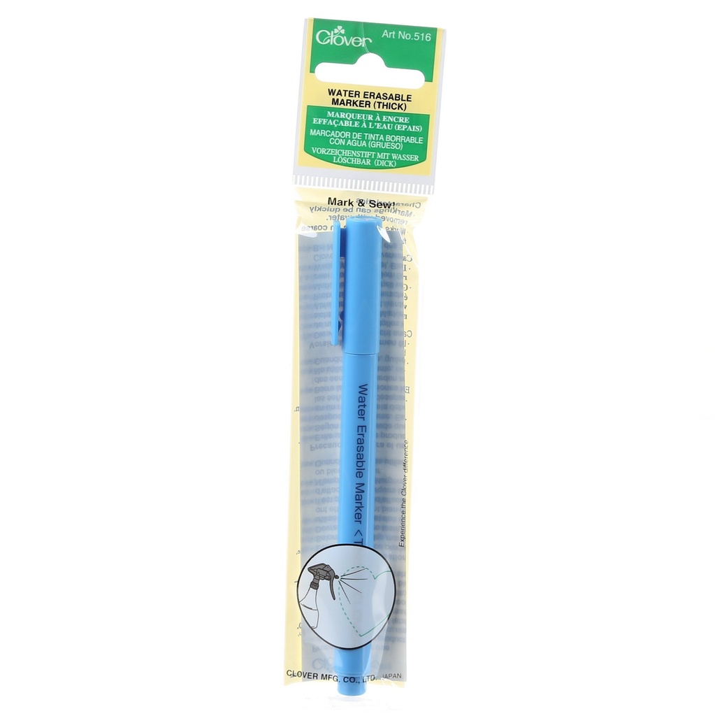 Water Erasable Marker (Thick) Blue