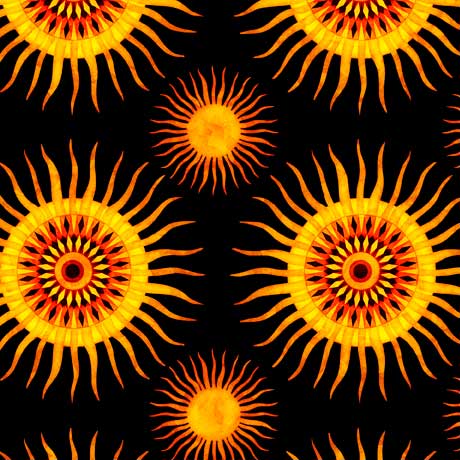 Wild at Heart Sun Allover Black