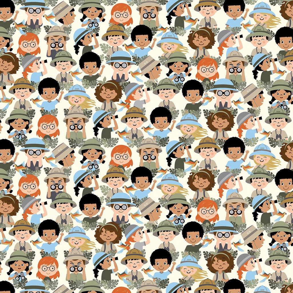 SALE - Safari  Friends Cream