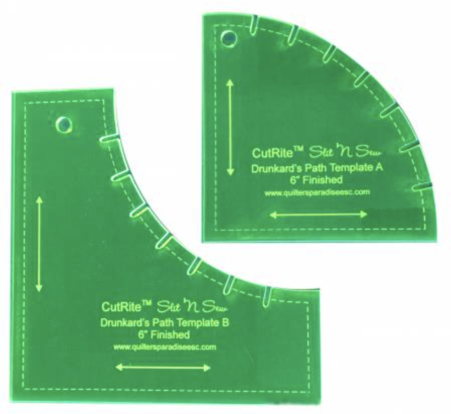 CutRite™ Drunkard's Path 6" Finished Template