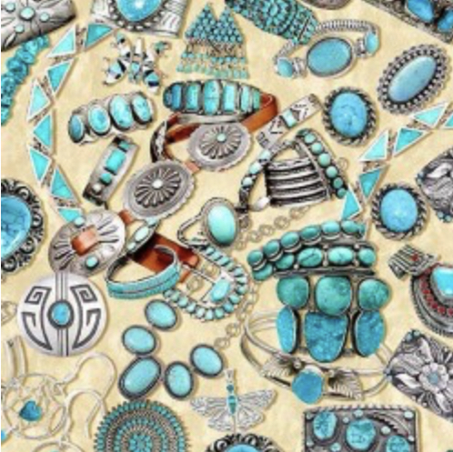 Turquoise - Ivory