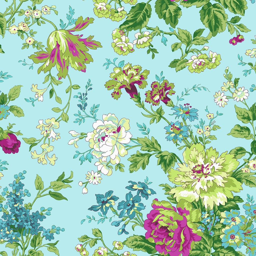 Bouquets Blue - Marcus Fabrics