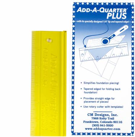 Add A-Quarter Ruler 6" Plus Yellow