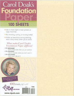 [10985] Carol Doak's Foundation Paper - 100 sheets