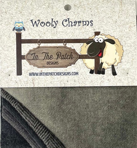 [WC5709] Wooly Charms 5" x 5" Charcoal