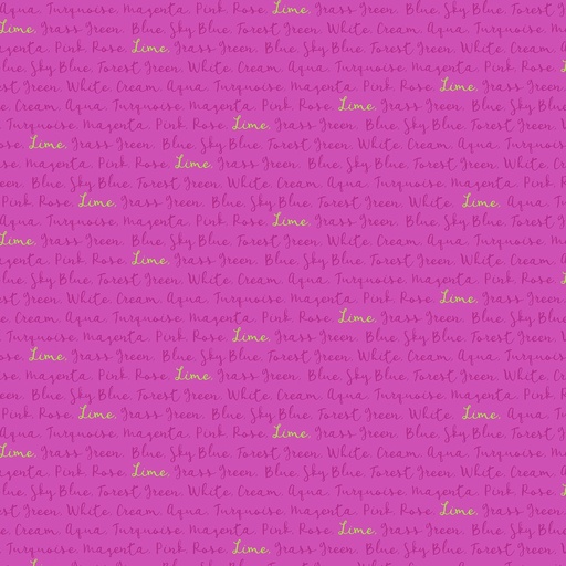 [R210229-PINK] Color Words Pink - Marcus Fabrics