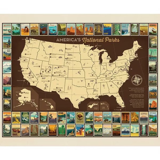 [P9157-POSTER] National Parks Poster Panel 36X43