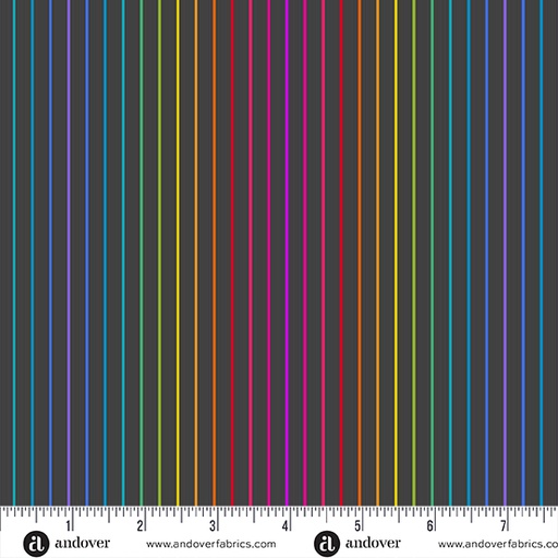 [A-1447-K] Color Wheel Night Spectrum Stripe by Allison Glass