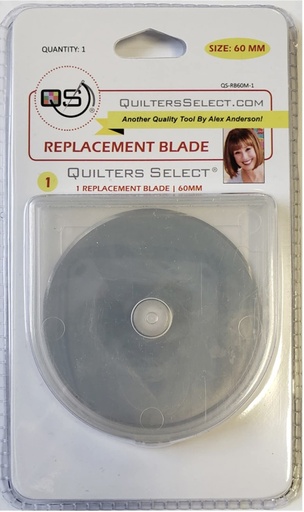 [QS-RB60M-1] Quilter's Select Rotary Blade - 60mm - 1pk