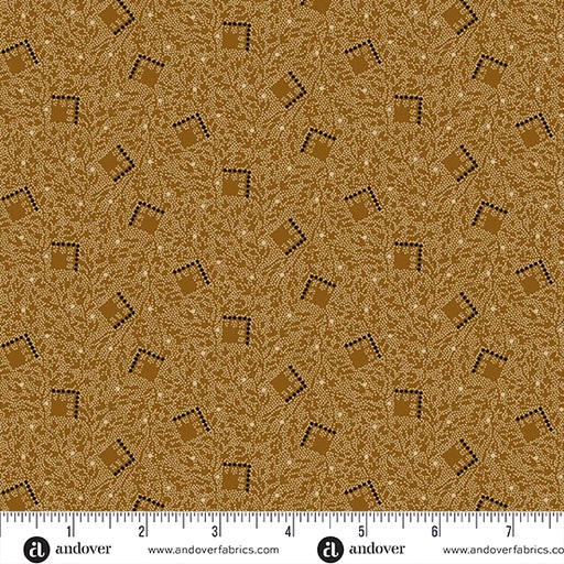 [A-5604-N] Bridgeport - Brown Tumbling Squares