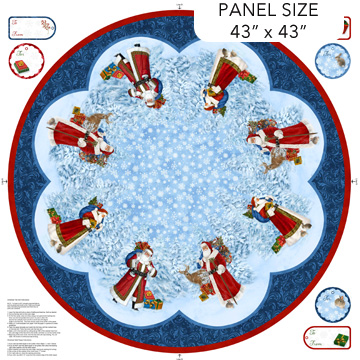 [C28211-48] St. Nicholas Tree Skirt Panel