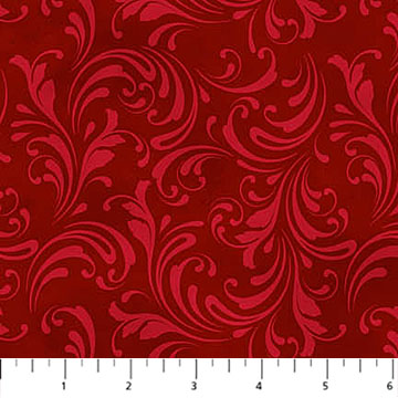 [28216-26] St. Nicholas Scroll Dark Red