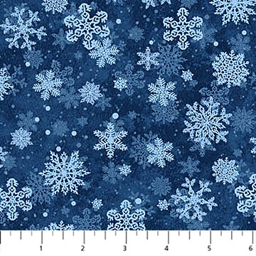 [28219-46] St. Nicholas Snow Flakes - Dark Blue
