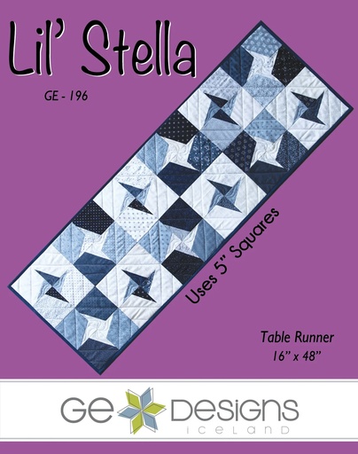 [GE-196] Lil' Stella - Table Runner Pattern 196