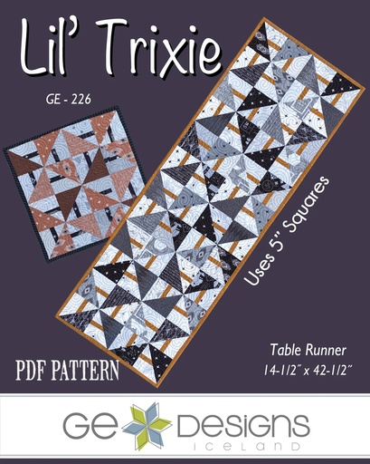[GE-226] Lil' Trixie - Table Runner Pattern 226