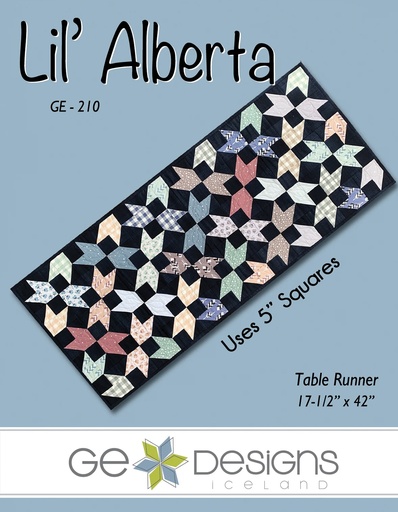 [GE-210] Lil' Alberta - Table Runner Pattern 210