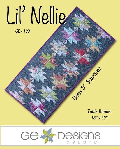 [GE-193] Lil' Nellie - Table Runner Pattern 193