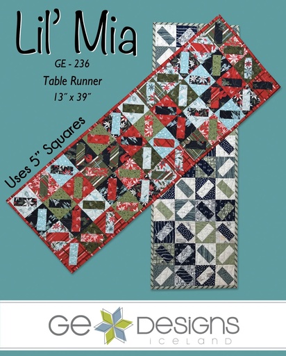 [GE-236] Lil' Mia - Table Runner Pattern 236