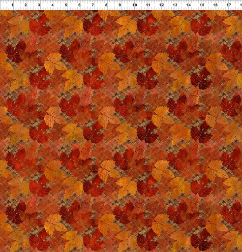 [4FLS-1] Falling Leaves - Mini Maple - Rust
