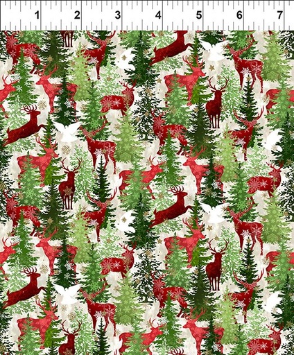 [5WS-1M] Winter Solstice II - Deer - Multi - Metallic