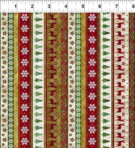 [6WS-1M] Winter Solstice II - Stripe - Multi - Metallic