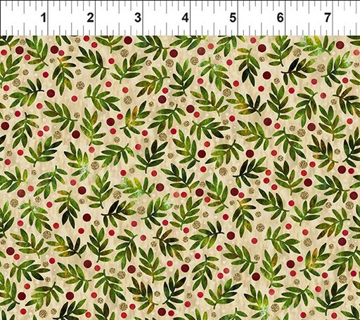 [8WS-1M] Winter Solstice II - Twigs - Beige - Metallic